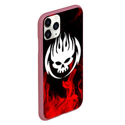 Чехол iPhone 11 Pro матовый THE OFFSPRING, цвет: 3D-малиновый — фото 2