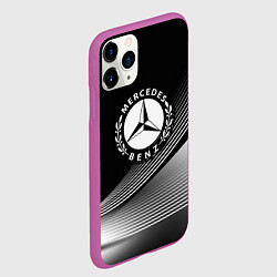 Чехол iPhone 11 Pro матовый MERCEDES-BENZ, цвет: 3D-фиолетовый — фото 2