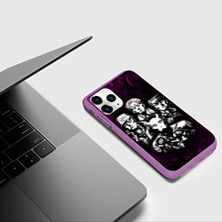 Чехол iPhone 11 Pro матовый JOJOS BIZARRE ADVENTURE, цвет: 3D-фиолетовый — фото 2