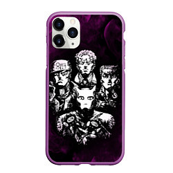 Чехол iPhone 11 Pro матовый JOJOS BIZARRE ADVENTURE, цвет: 3D-фиолетовый