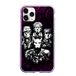 Чехол iPhone 11 Pro матовый JOJOS BIZARRE ADVENTURE, цвет: 3D-светло-сиреневый