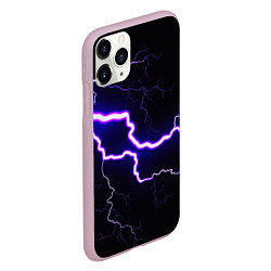 Чехол iPhone 11 Pro матовый УДАР МОЛНИИ, цвет: 3D-розовый — фото 2