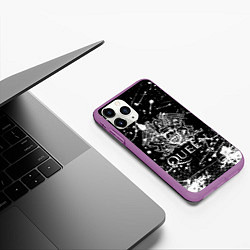 Чехол iPhone 11 Pro матовый QUEEN, цвет: 3D-фиолетовый — фото 2