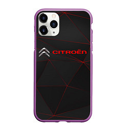 Чехол iPhone 11 Pro матовый CITROЁN, цвет: 3D-фиолетовый