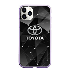 Чехол iPhone 11 Pro матовый TOYOTA, цвет: 3D-светло-сиреневый