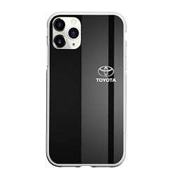 Чехол iPhone 11 Pro матовый TOYOTA, цвет: 3D-белый