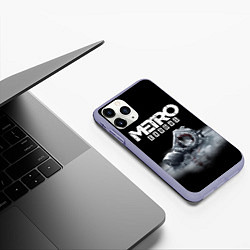 Чехол iPhone 11 Pro матовый METRO EXODUS, цвет: 3D-светло-сиреневый — фото 2