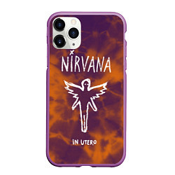 Чехол iPhone 11 Pro матовый NIRVANA, цвет: 3D-фиолетовый