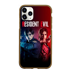 Чехол iPhone 11 Pro матовый Resident Evil 2, цвет: 3D-коричневый