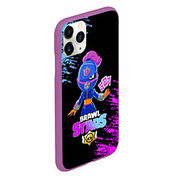 Чехол iPhone 11 Pro матовый BRAWL STARS TARA, цвет: 3D-фиолетовый — фото 2