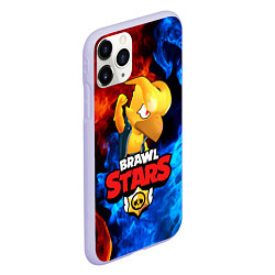 Чехол iPhone 11 Pro матовый BRAWL STARS CROW PHOENIX, цвет: 3D-светло-сиреневый — фото 2