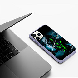 Чехол iPhone 11 Pro матовый PREDATOR, цвет: 3D-светло-сиреневый — фото 2