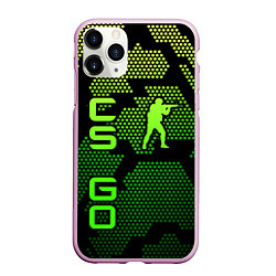 Чехол iPhone 11 Pro матовый CS GO Oko, цвет: 3D-розовый