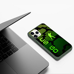 Чехол iPhone 11 Pro матовый CS GO Oko, цвет: 3D-темно-зеленый — фото 2