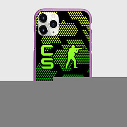 Чехол iPhone 11 Pro матовый CS GO Oko, цвет: 3D-фиолетовый