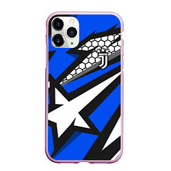 Чехол iPhone 11 Pro матовый Juventus F C, цвет: 3D-розовый