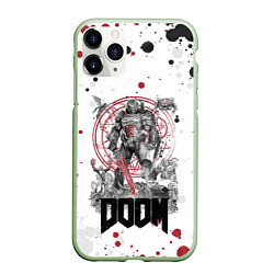 Чехол iPhone 11 Pro матовый Doom, цвет: 3D-салатовый