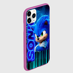 Чехол iPhone 11 Pro матовый Sonik, цвет: 3D-фиолетовый — фото 2
