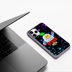 Чехол iPhone 11 Pro матовый BRAWL STARS SPROUT, цвет: 3D-серый — фото 2