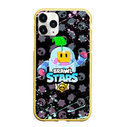 Чехол iPhone 11 Pro матовый BRAWL STARS SPROUT, цвет: 3D-желтый