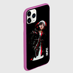 Чехол iPhone 11 Pro матовый BTS, цвет: 3D-фиолетовый — фото 2