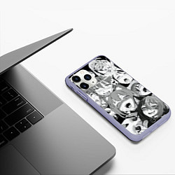 Чехол iPhone 11 Pro матовый АХЕГАО, цвет: 3D-светло-сиреневый — фото 2
