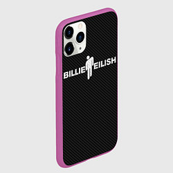 Чехол iPhone 11 Pro матовый BILLIE EILISH CARBON, цвет: 3D-фиолетовый — фото 2