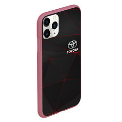 Чехол iPhone 11 Pro матовый TOYOTA, цвет: 3D-малиновый — фото 2