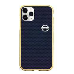 Чехол iPhone 11 Pro матовый NISSAN, цвет: 3D-желтый