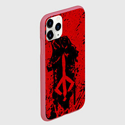 Чехол iPhone 11 Pro матовый BLOODBORNE, цвет: 3D-малиновый — фото 2