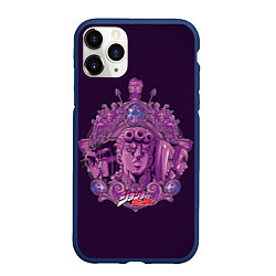 Чехол iPhone 11 Pro матовый JOJOS BIZARRE ADVENTURE, цвет: 3D-тёмно-синий