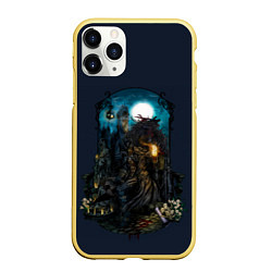 Чехол iPhone 11 Pro матовый Bloodborne, цвет: 3D-желтый