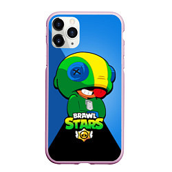 Чехол iPhone 11 Pro матовый LEON - BRAWL STARS, цвет: 3D-розовый