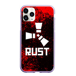 Чехол iPhone 11 Pro матовый RUST, цвет: 3D-светло-сиреневый