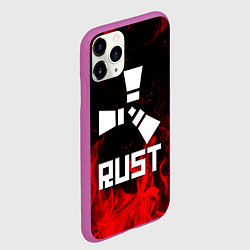 Чехол iPhone 11 Pro матовый RUST, цвет: 3D-фиолетовый — фото 2