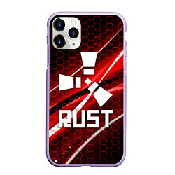 Чехол iPhone 11 Pro матовый RUST, цвет: 3D-светло-сиреневый