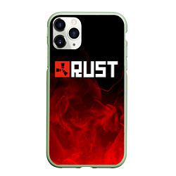 Чехол iPhone 11 Pro матовый RUST, цвет: 3D-салатовый