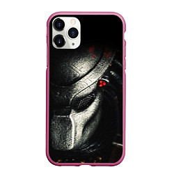 Чехол iPhone 11 Pro матовый PREDATOR, цвет: 3D-малиновый