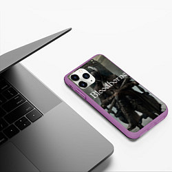 Чехол iPhone 11 Pro матовый Bloodborne, цвет: 3D-фиолетовый — фото 2