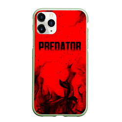 Чехол iPhone 11 Pro матовый PREDATOR, цвет: 3D-салатовый