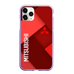 Чехол iPhone 11 Pro матовый MITSUBISHI, цвет: 3D-светло-сиреневый