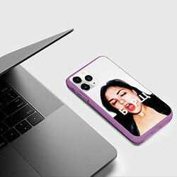 Чехол iPhone 11 Pro матовый Borsch, цвет: 3D-фиолетовый — фото 2