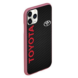 Чехол iPhone 11 Pro матовый TOYOTA, цвет: 3D-малиновый — фото 2