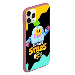 Чехол iPhone 11 Pro матовый BRAWL STARS SPROUT, цвет: 3D-малиновый — фото 2