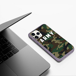 Чехол iPhone 11 Pro матовый ARMY, цвет: 3D-серый — фото 2