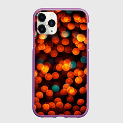 Чехол iPhone 11 Pro матовый Боке, цвет: 3D-фиолетовый