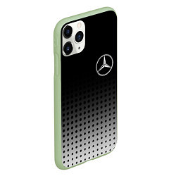 Чехол iPhone 11 Pro матовый Mercedes-Benz, цвет: 3D-салатовый — фото 2