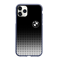 Чехол iPhone 11 Pro матовый BMW, цвет: 3D-серый