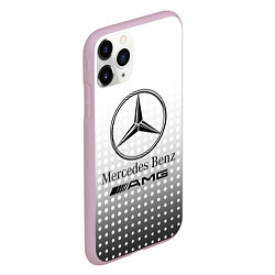 Чехол iPhone 11 Pro матовый Mercedes-Benz, цвет: 3D-розовый — фото 2