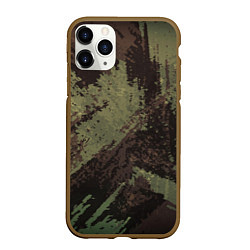Чехол iPhone 11 Pro матовый КАМУФЛЯЖ BROWN, цвет: 3D-коричневый